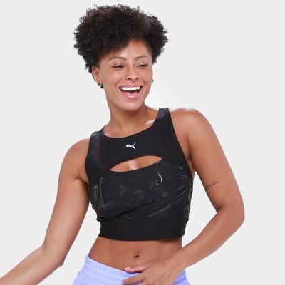 Cropped Puma Run Ultraform Aop Crop Tank Feminino