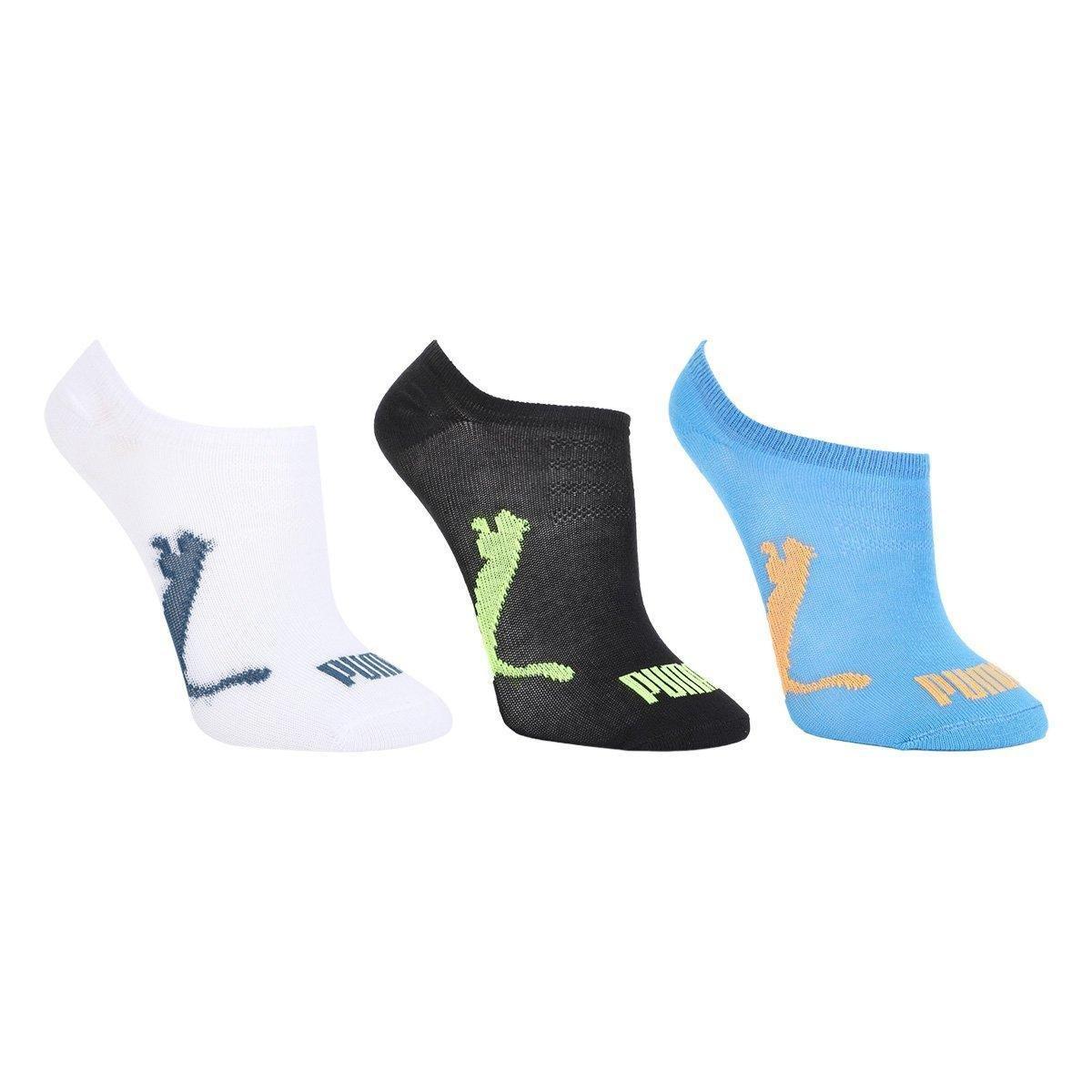Kit Meia Infantil Puma Sapatilha 3 Pares - 1