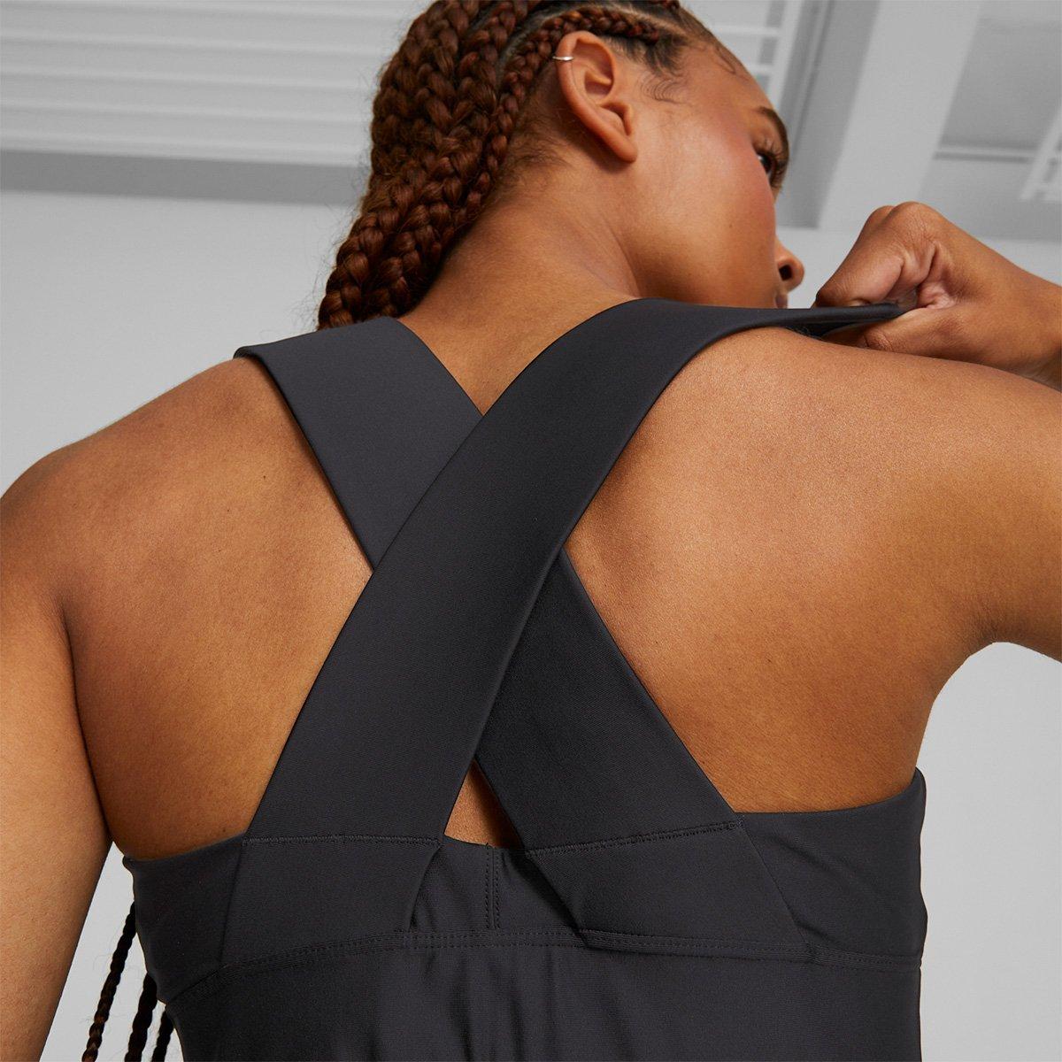 Top Puma Mid Impact Safari Glam Bra Feminino - 3