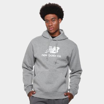 Blusa Moletom New Balance Essentials Basic c/ Capuz Masculina