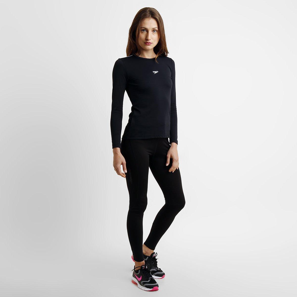 Camiseta Manga Longa Speedo UV50 Feminina - 3