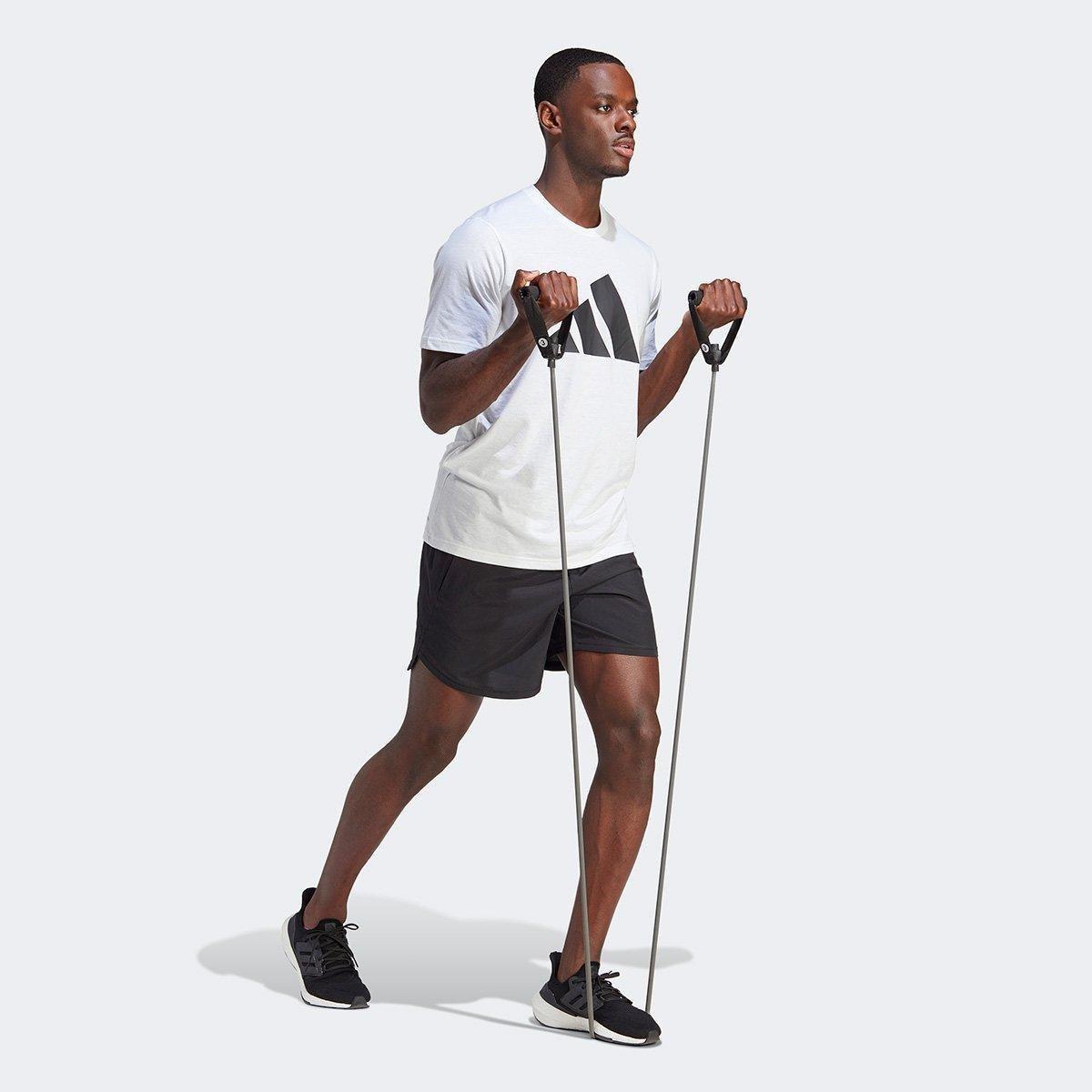 Camiseta Adidas Training Essentials Logo Masculina - 5