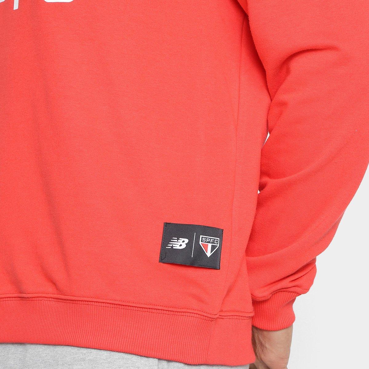 Blusa Moletom São Paulo New Balance Manga Longa Masculina - 3