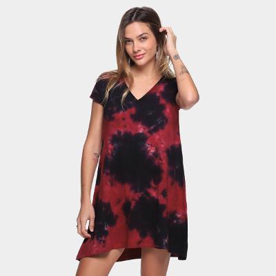 Vestido Volcom Curto Easy Bade Tie Dye