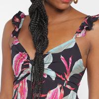 Vestido Volcom Curto Floral Palms Away - 3