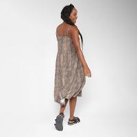 Vestido Volcom Midi Evasê Snakedown - 2