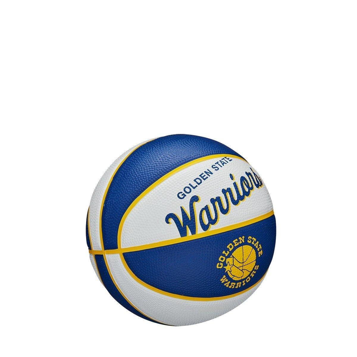Mini Bola de Basquete NBA Retrô Golden State Warriors Wilson #3 - 2