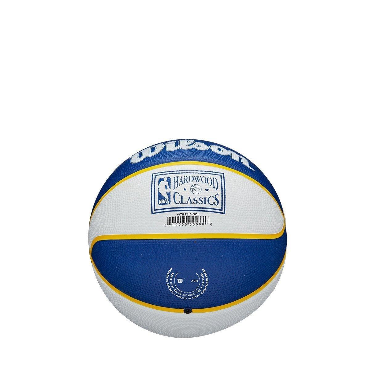 Mini Bola de Basquete NBA Retrô Golden State Warriors Wilson #3 - 4