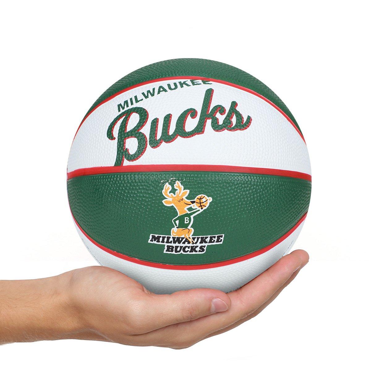 Bola de Basquete NBA Wilson Team Retro Bucks 7 - 1