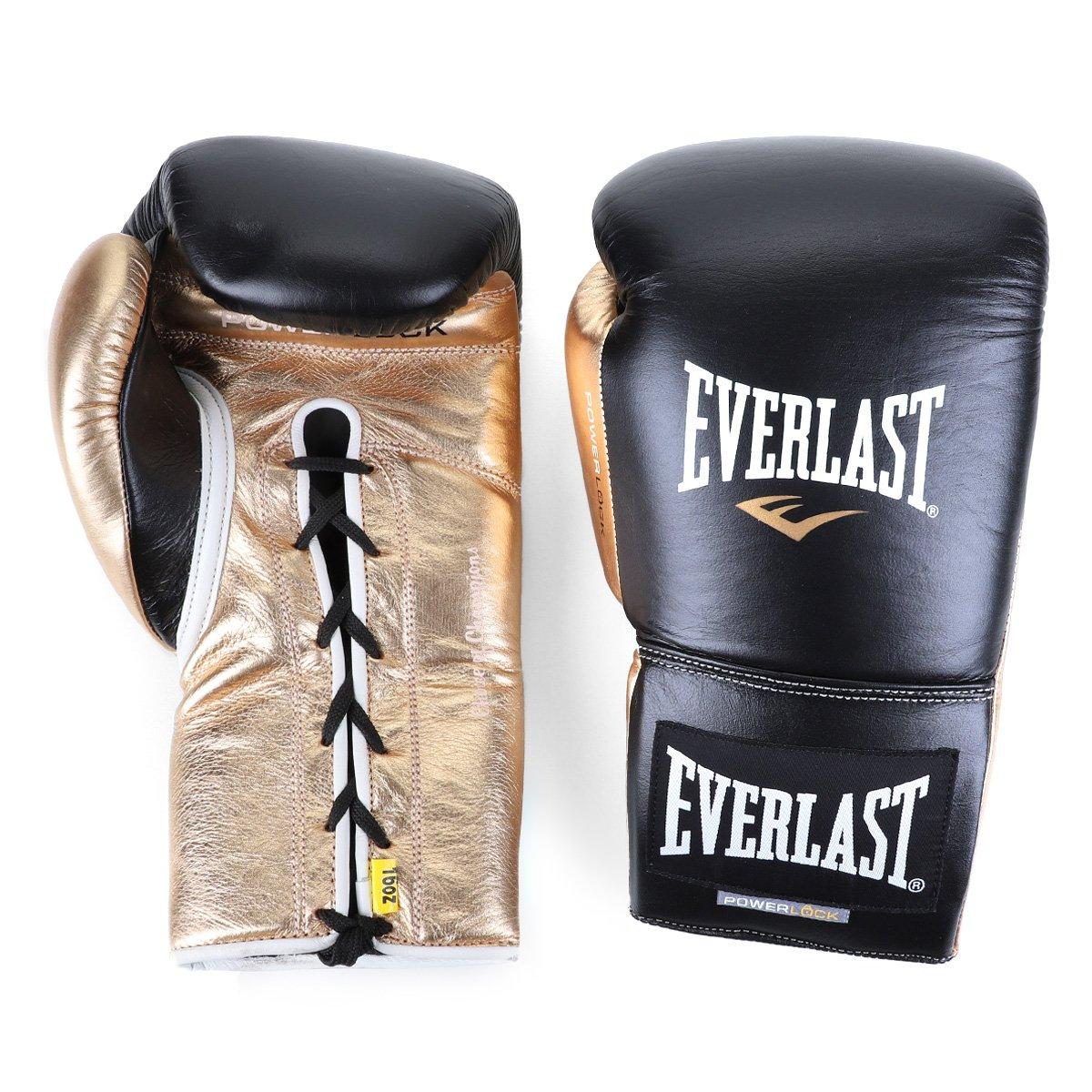 Luva de Boxe/ Muay Thai Everlast Powerlock Amarração 16 Oz - 1