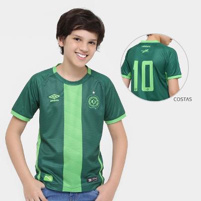 Camisa Chapecoense Juvenil III 16/17 nº10 Torcedor Umbro Masculino