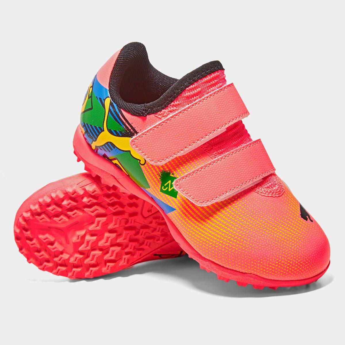 Chuteira Society Infantil Puma Future 7 Play NJR V OS BDP - 2