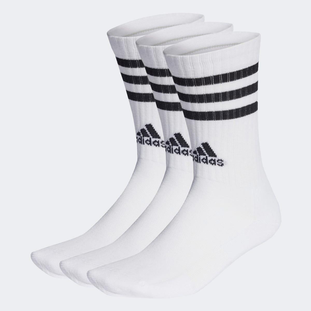 Kit Meia Adidas Cano Alto 3 Listras c/ 3 Pares - 1