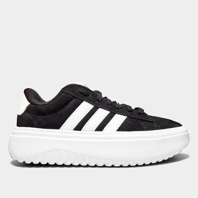 Tênis Adidas Grand Court Platform Suede Feminino