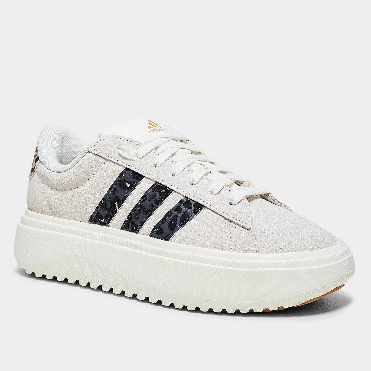 Tênis Adidas Grand Court Platform Suede Feminino - 2