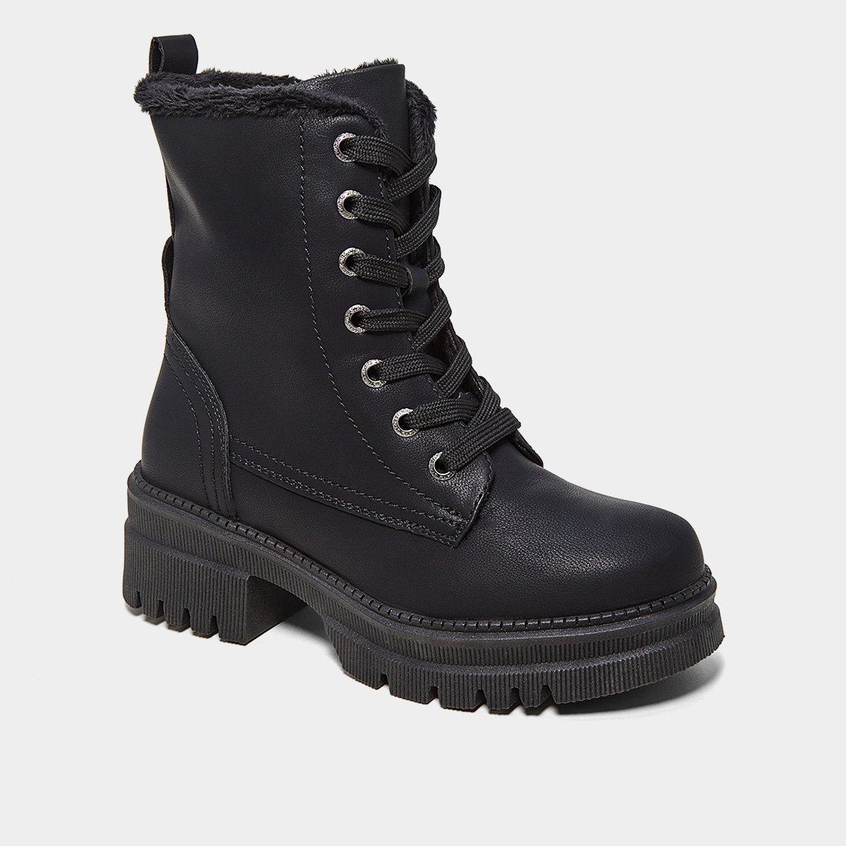 Bota Coturno Mooncity Cano Médio Feminina - 2