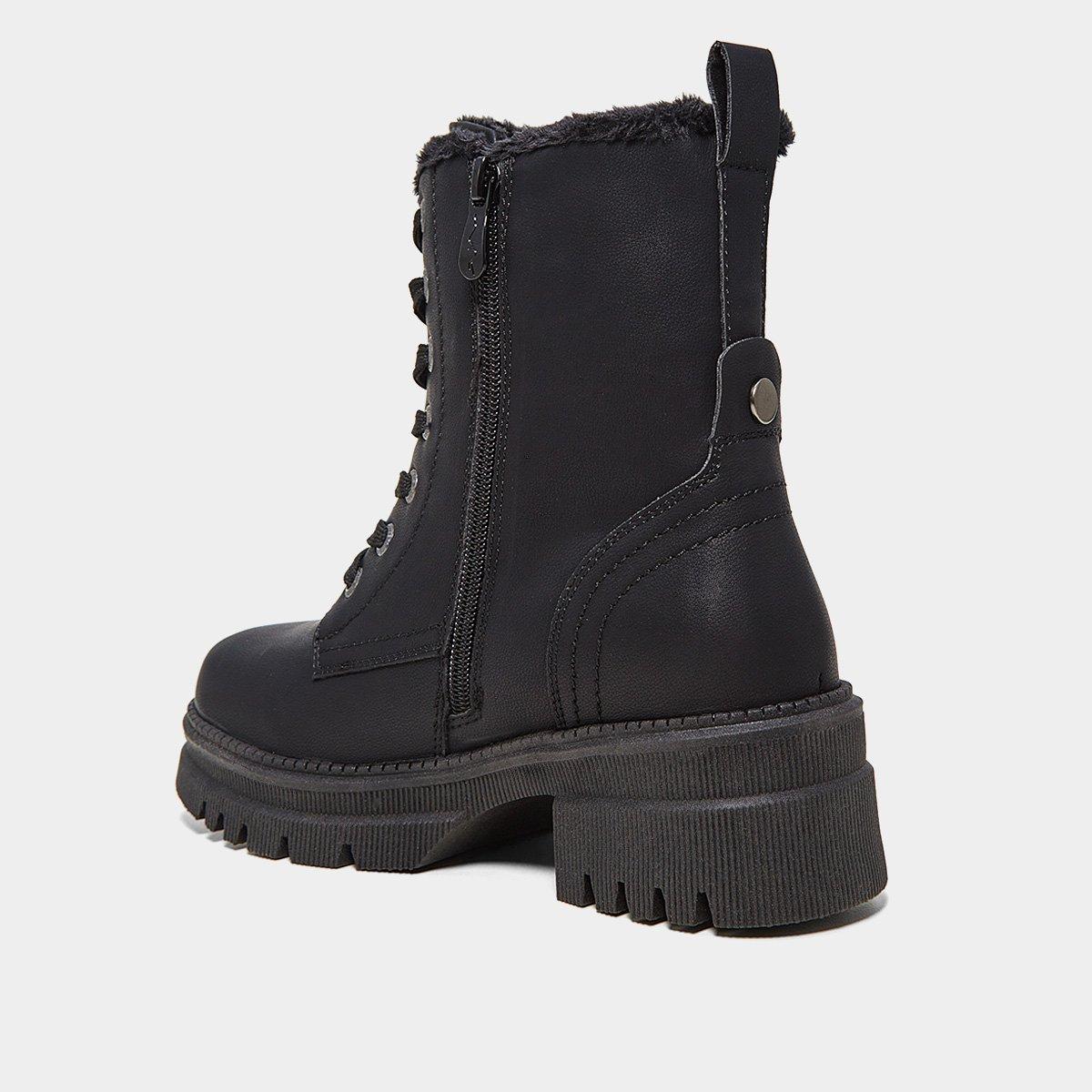 Bota Coturno Mooncity Cano Médio Feminina - 3