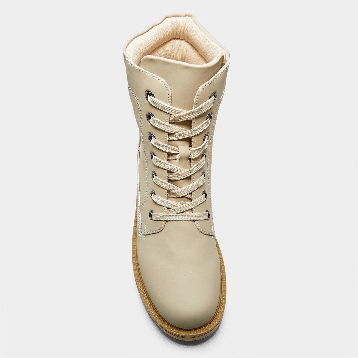 Bota Coturno Mooncity Cano Médio Feminina - 4