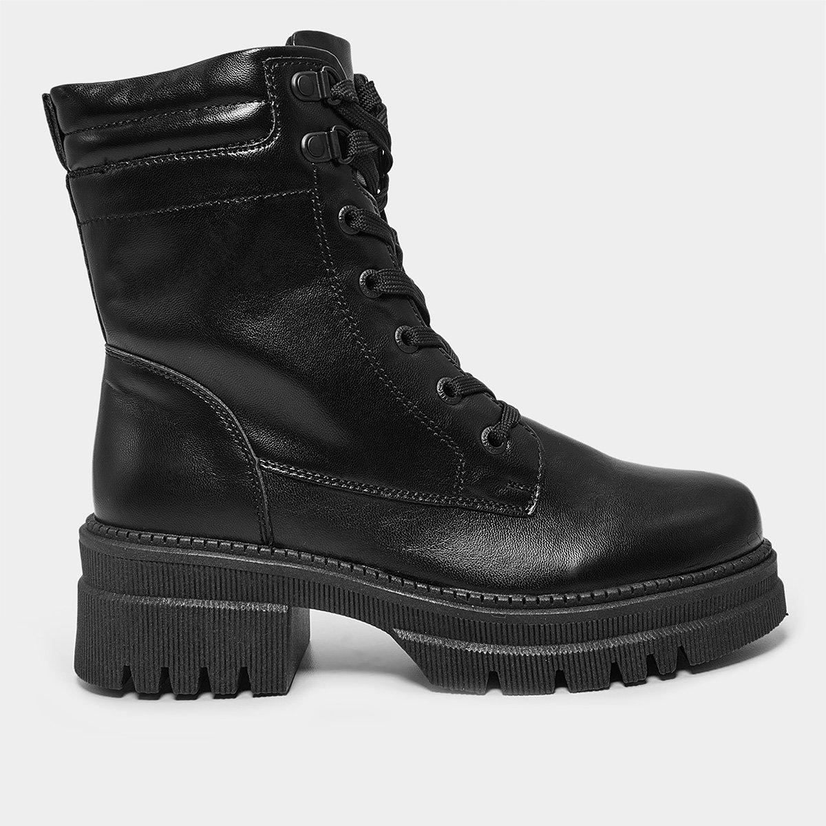 Bota Coturno Mooncity Cano Médio Feminina - 1