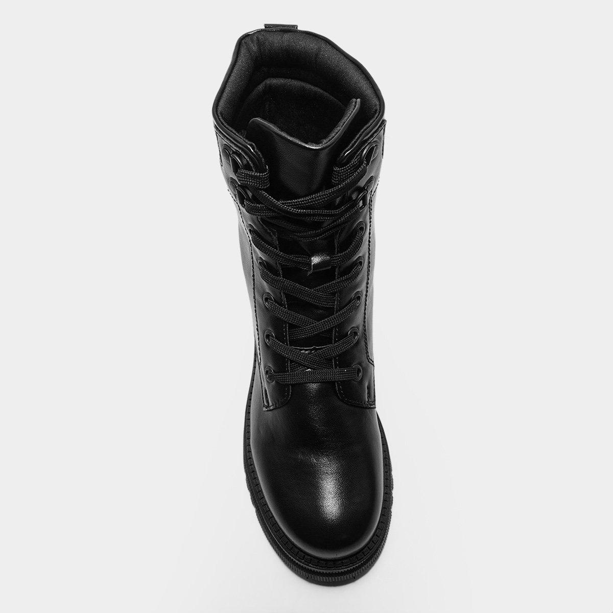 Bota Coturno Mooncity Cano Médio Feminina - 4