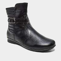 Bota Mooncity Fivela Lateral Cano Médio Feminina - 2