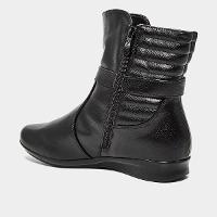 Bota Mooncity Fivela Lateral Cano Médio Feminina - 3