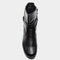 Bota Mooncity Fivela Lateral Cano Médio Feminina