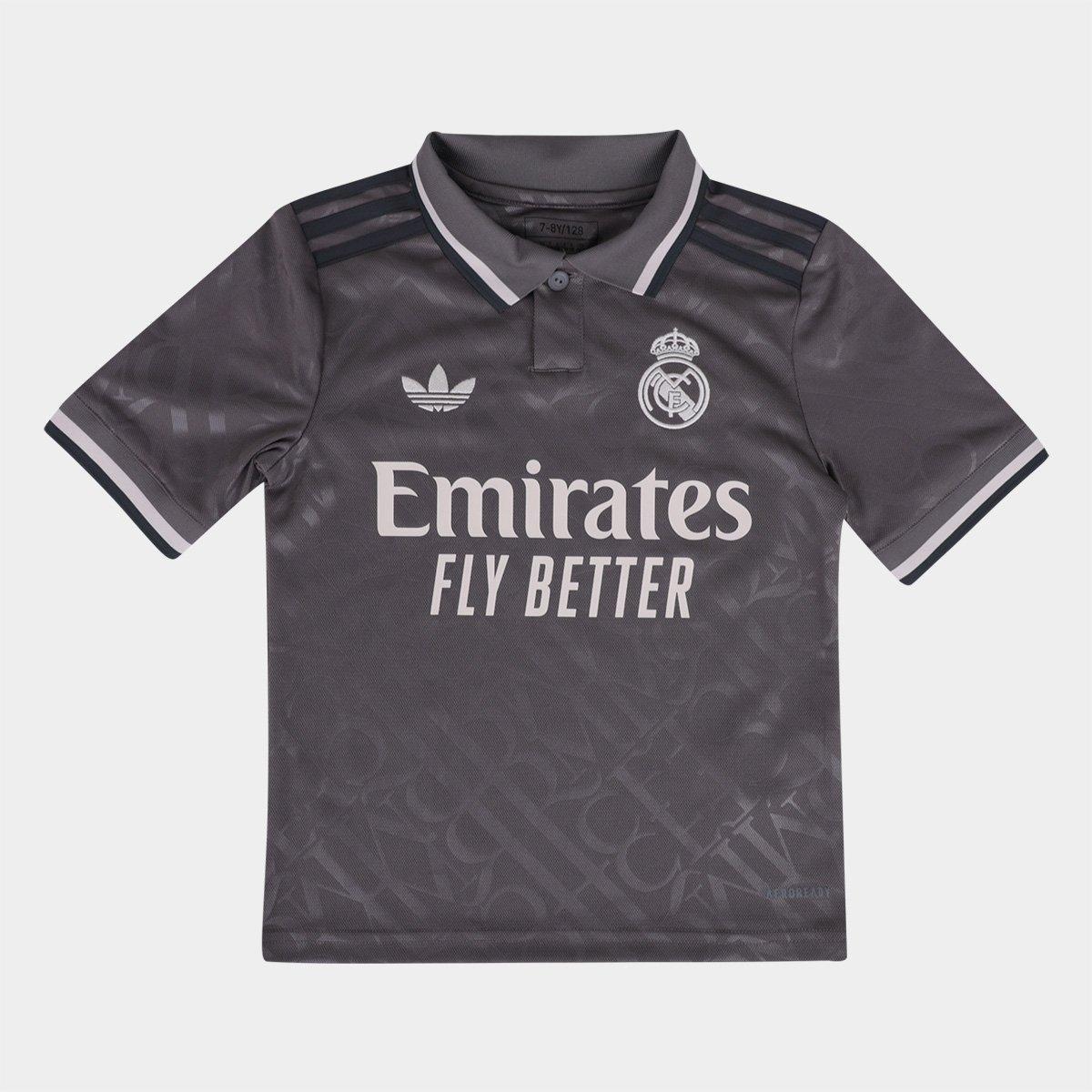 Camisa Real Madrid Infantil Third 24/25 s/n° Torcedor Adidas - 1