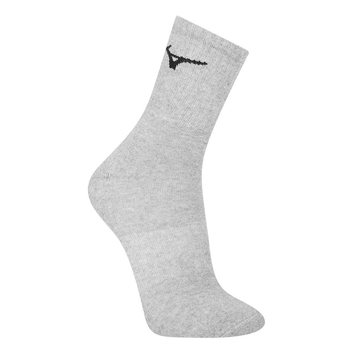 Kit Meia Cano Médio Mizuno Prime 3 Pares - 3