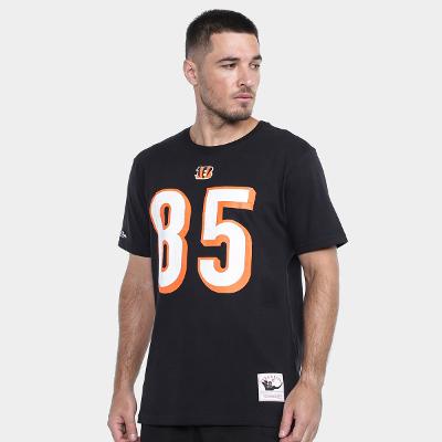 Camiseta Cincinnati Bengals(Cinben) Mitchell & Ness Ochocinco Masculina