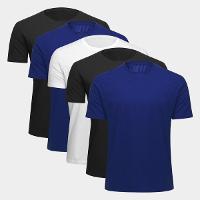 Kit Camiseta Básica Masculina c/ 5 Peças - 1