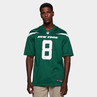 Camiseta Nike New York Jets Aaron Rodgers n° 8 Game Masculina