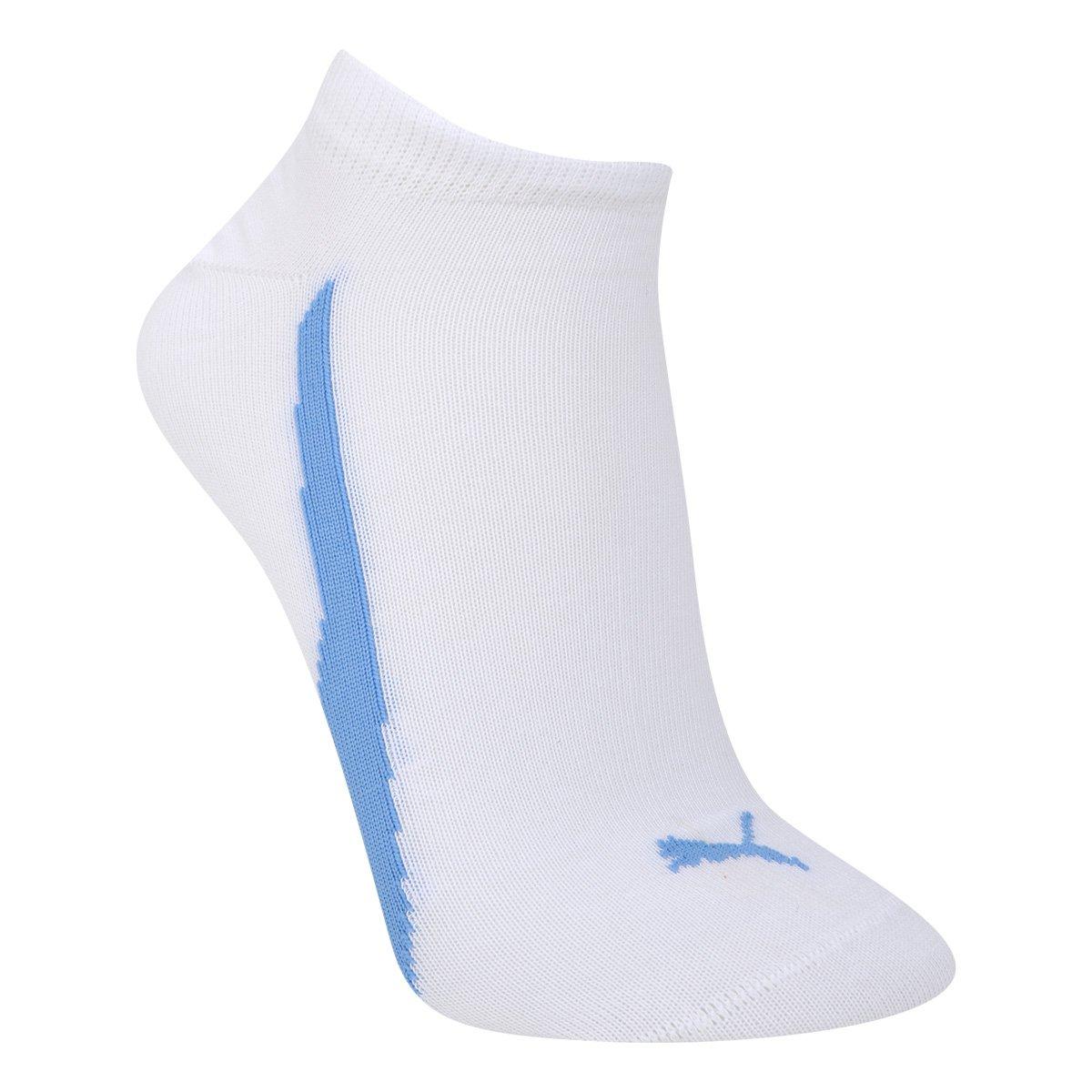 Meia Cano Baixo Puma Logo Pacote c/ 3 Pares - 4