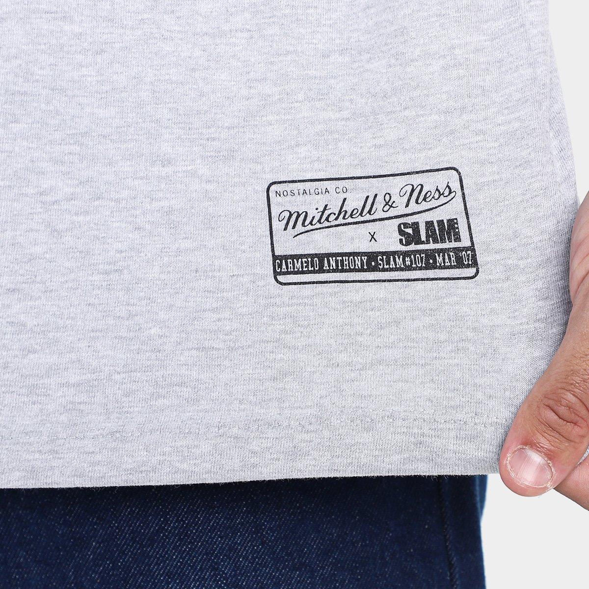 Camiseta Mitchell & Ness Denver Nuggets Slam Anthony Masculina - 4