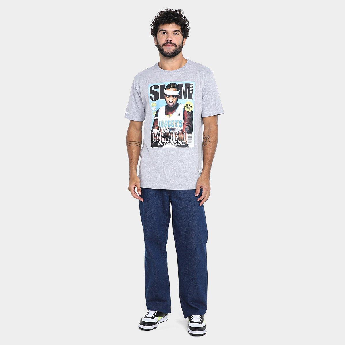 Camiseta Mitchell & Ness Denver Nuggets Slam Anthony Masculina - 5