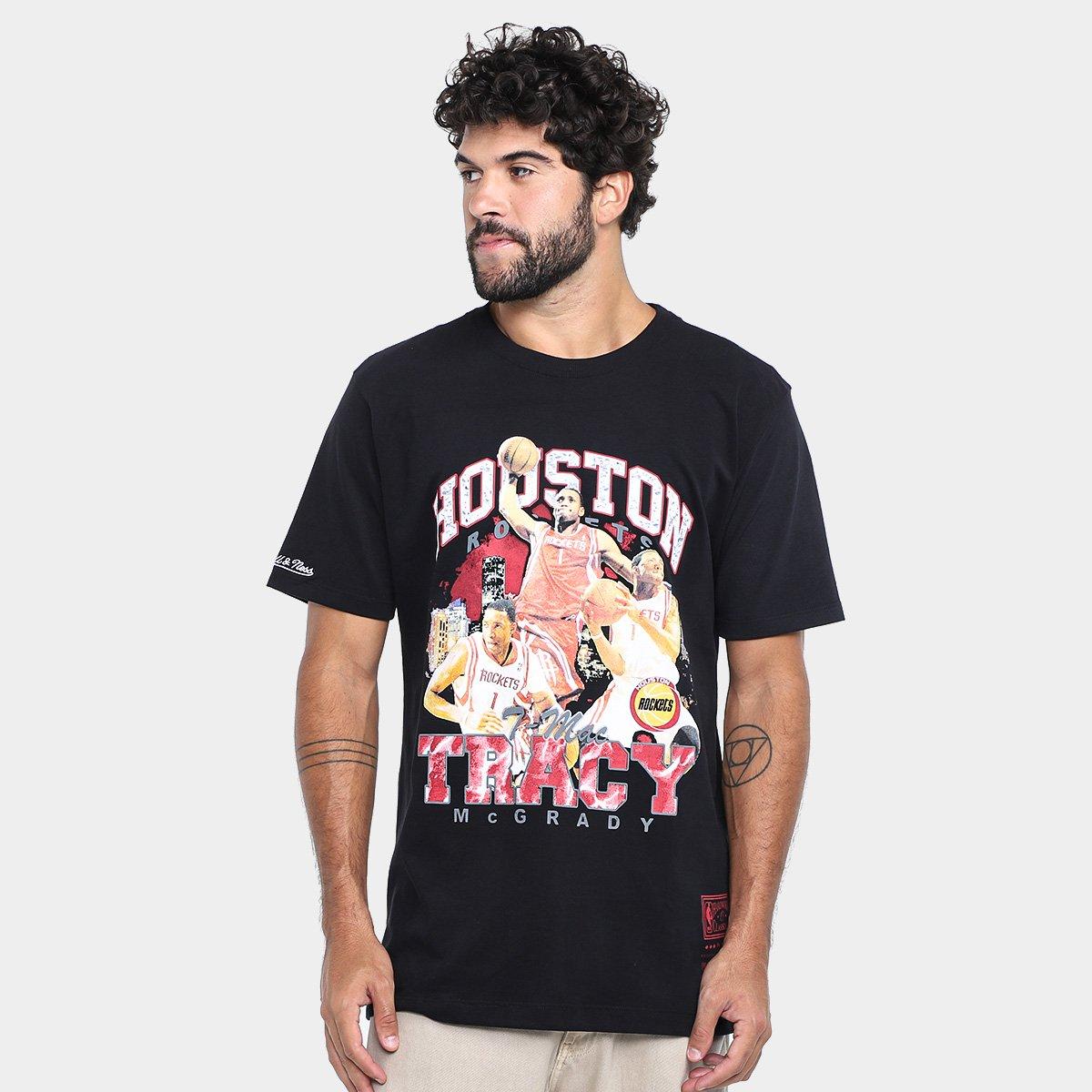 Camiseta Mitchell & Ness Houston Rockets McGrady Masculina - 1