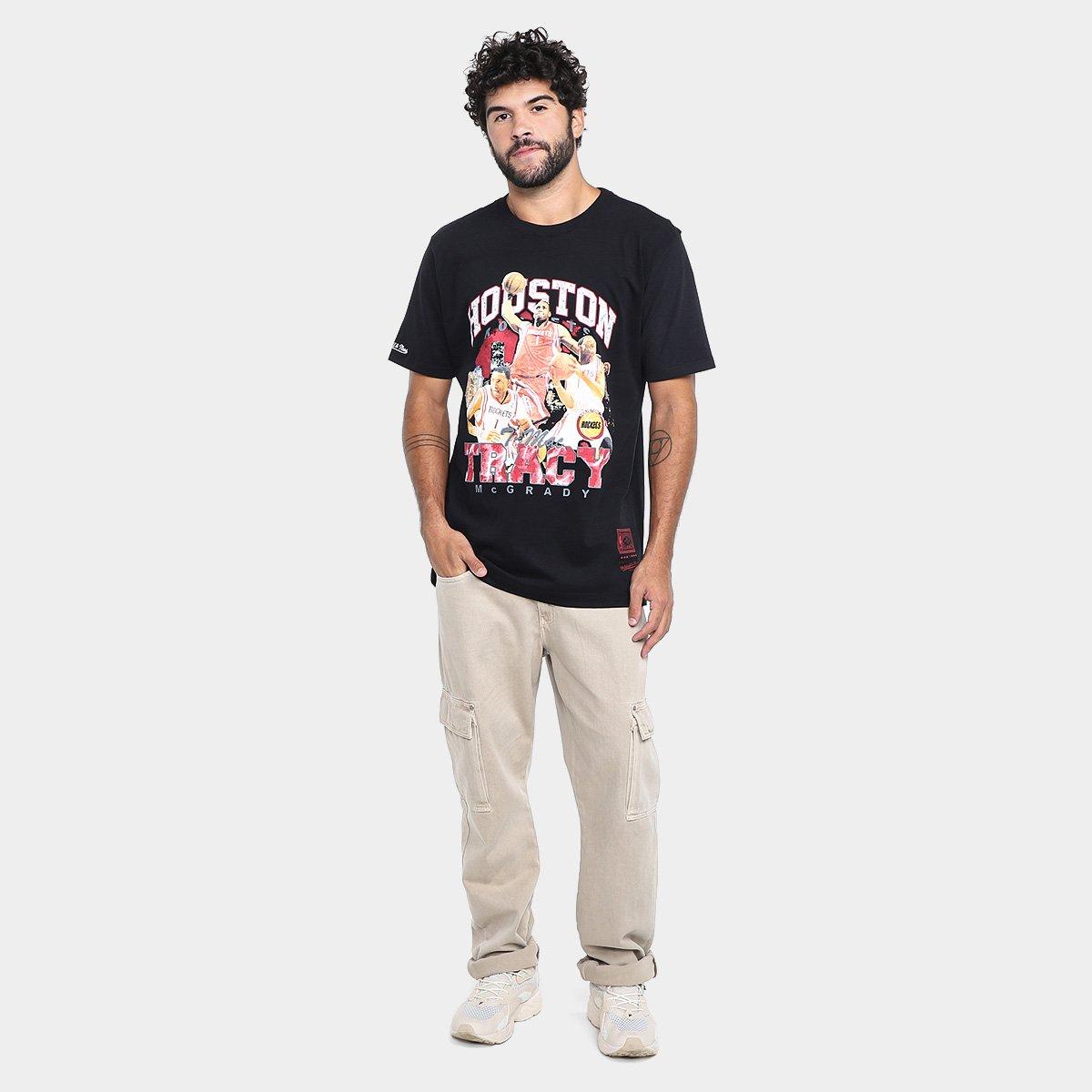 Camiseta Mitchell & Ness Houston Rockets McGrady Masculina - 5