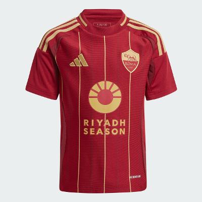 Camisa Roma Infantil Adidas Home Torcedor 24/25 s/n°