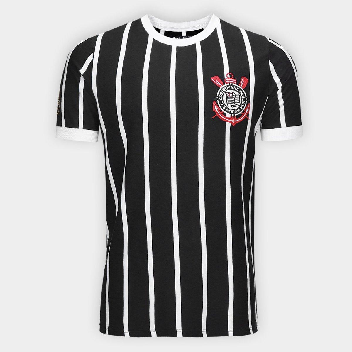 Camiseta Corinthians Coimbra Retrô Masculina - 1