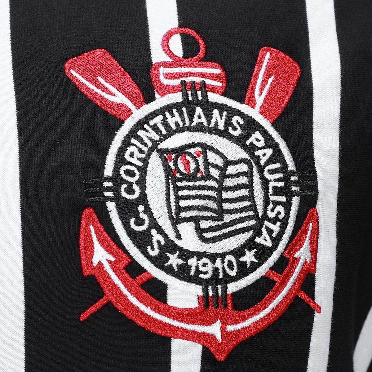 Camiseta Corinthians Coimbra Retrô Masculina - 3