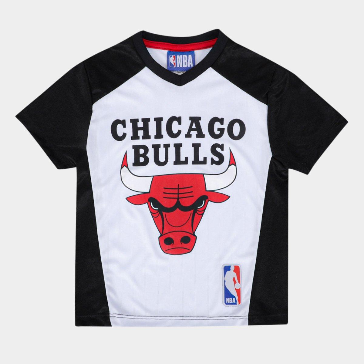 Camiseta NBA Juvenil Chicago Bulls Modality Braziline - 1