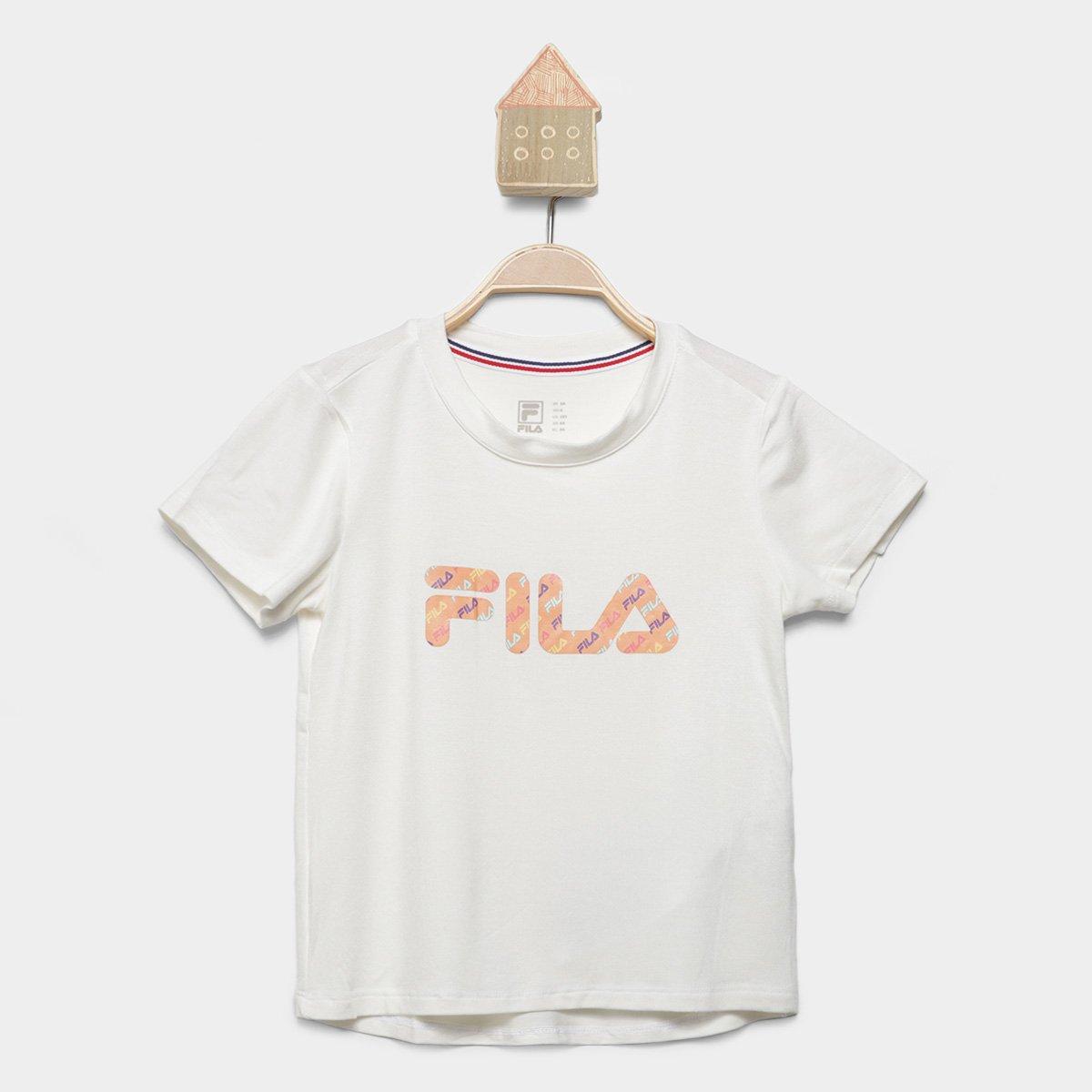 Camiseta Infantil Fila Letter Slim I Menina - 1