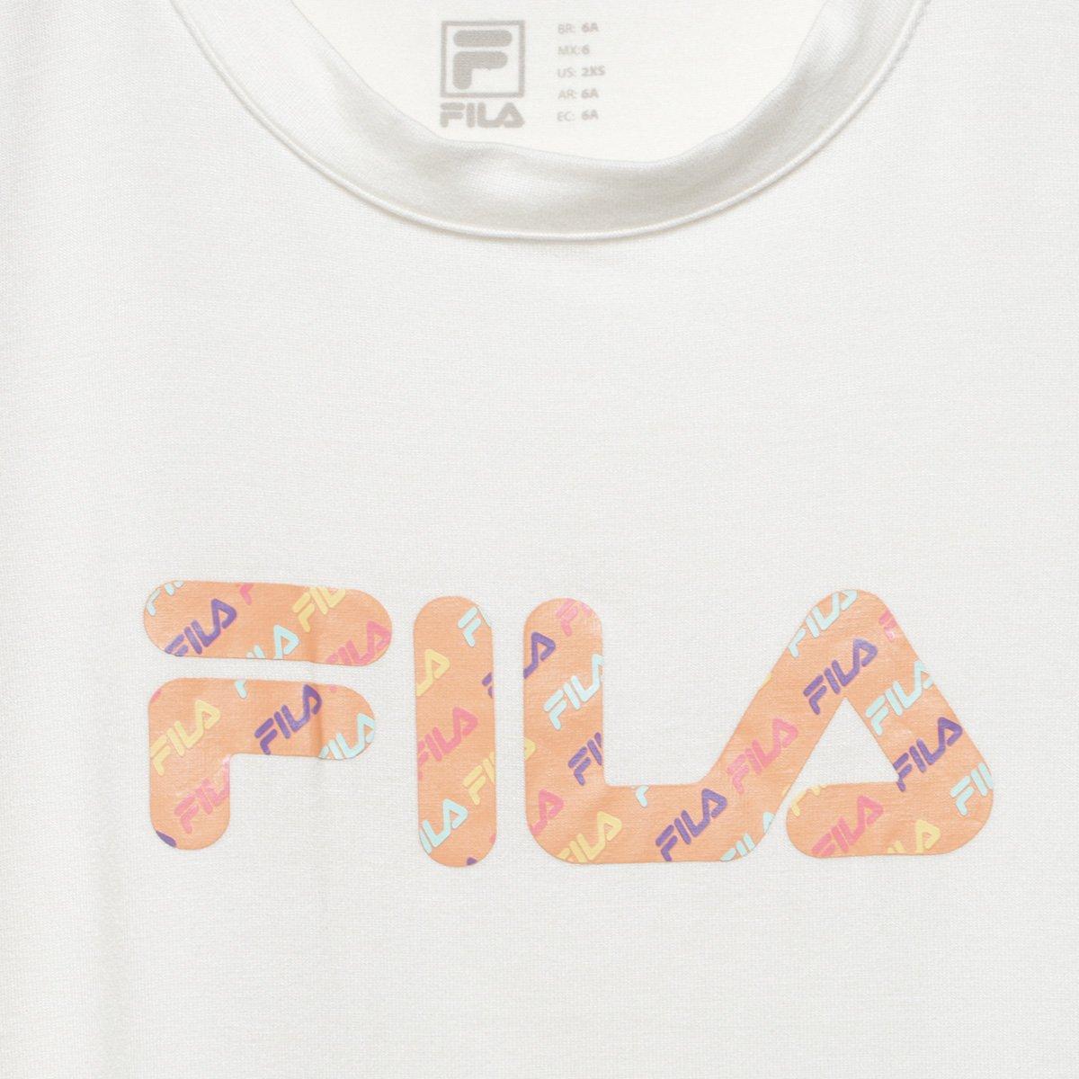 Camiseta Infantil Fila Letter Slim I Menina - 2