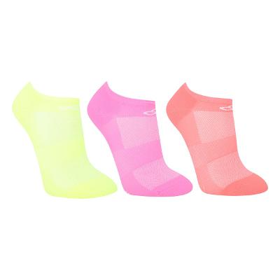 Kit Meia Olympikus Sem Cano Neon 3 Pares Feminino