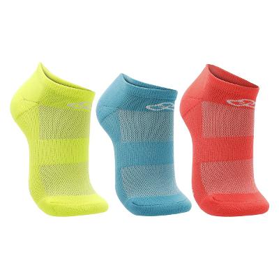 Kit Meia Olympikus Sem Cano Neon 3 Pares Feminino