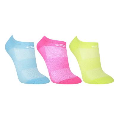 Kit Meia Olympikus Sem Cano Neon 3 Pares Feminino