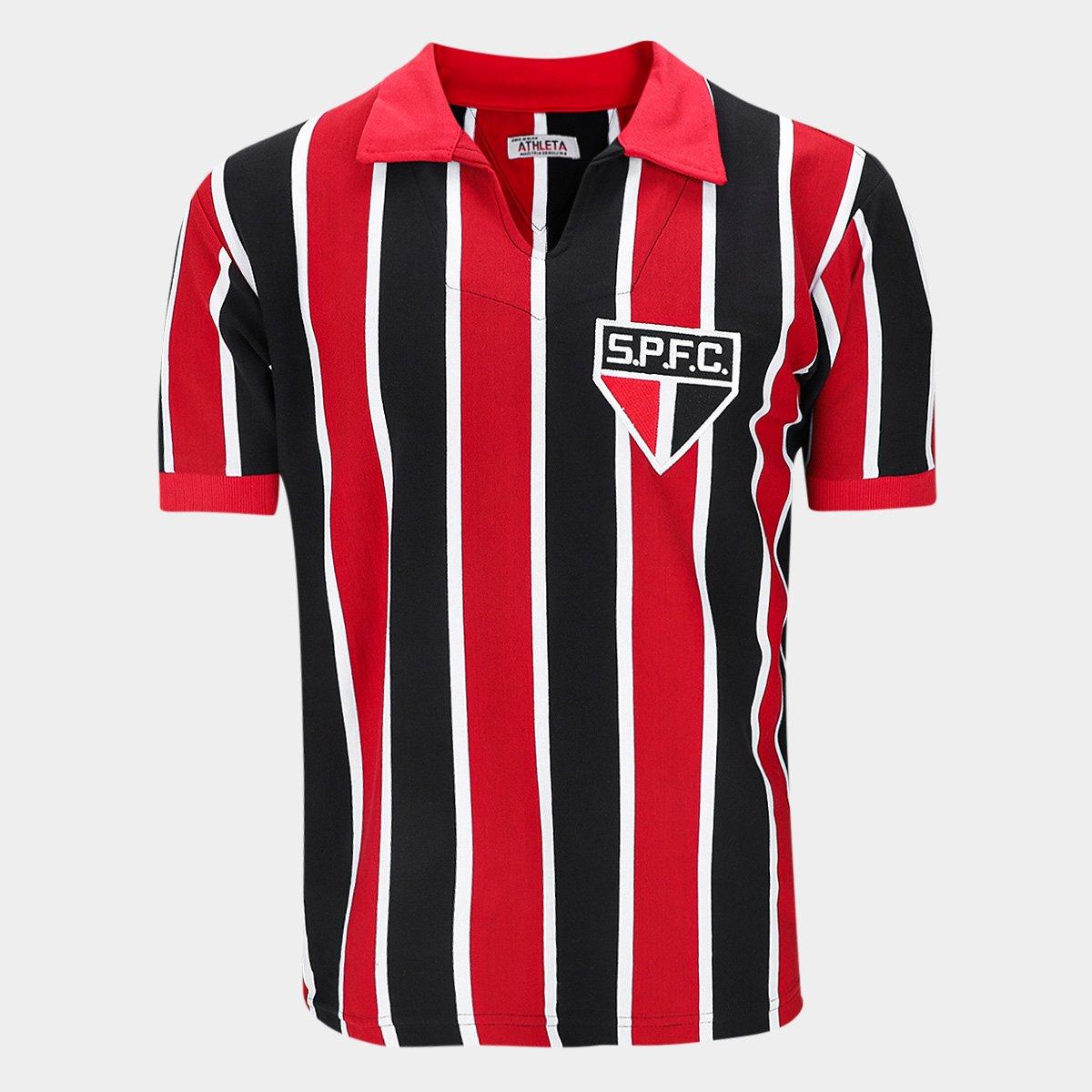 Camisa Polo Retrô São Paulo Athleta Masculina - 1