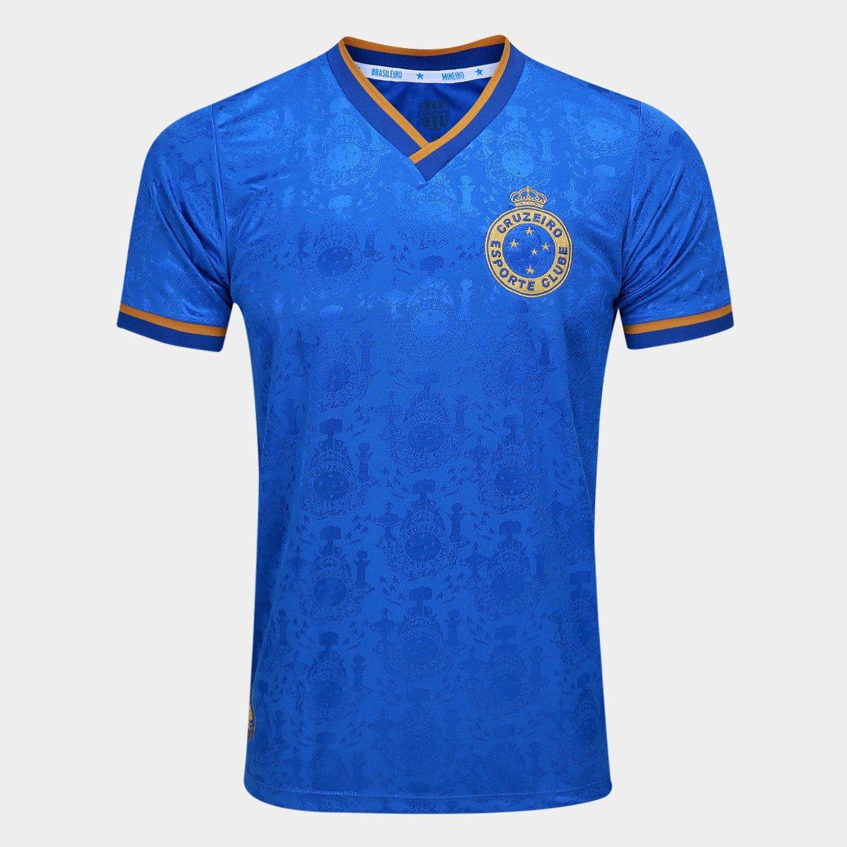 Camisa Cruzeiro RetrôMania 2003 Tríplice Coroa Masculina - 1