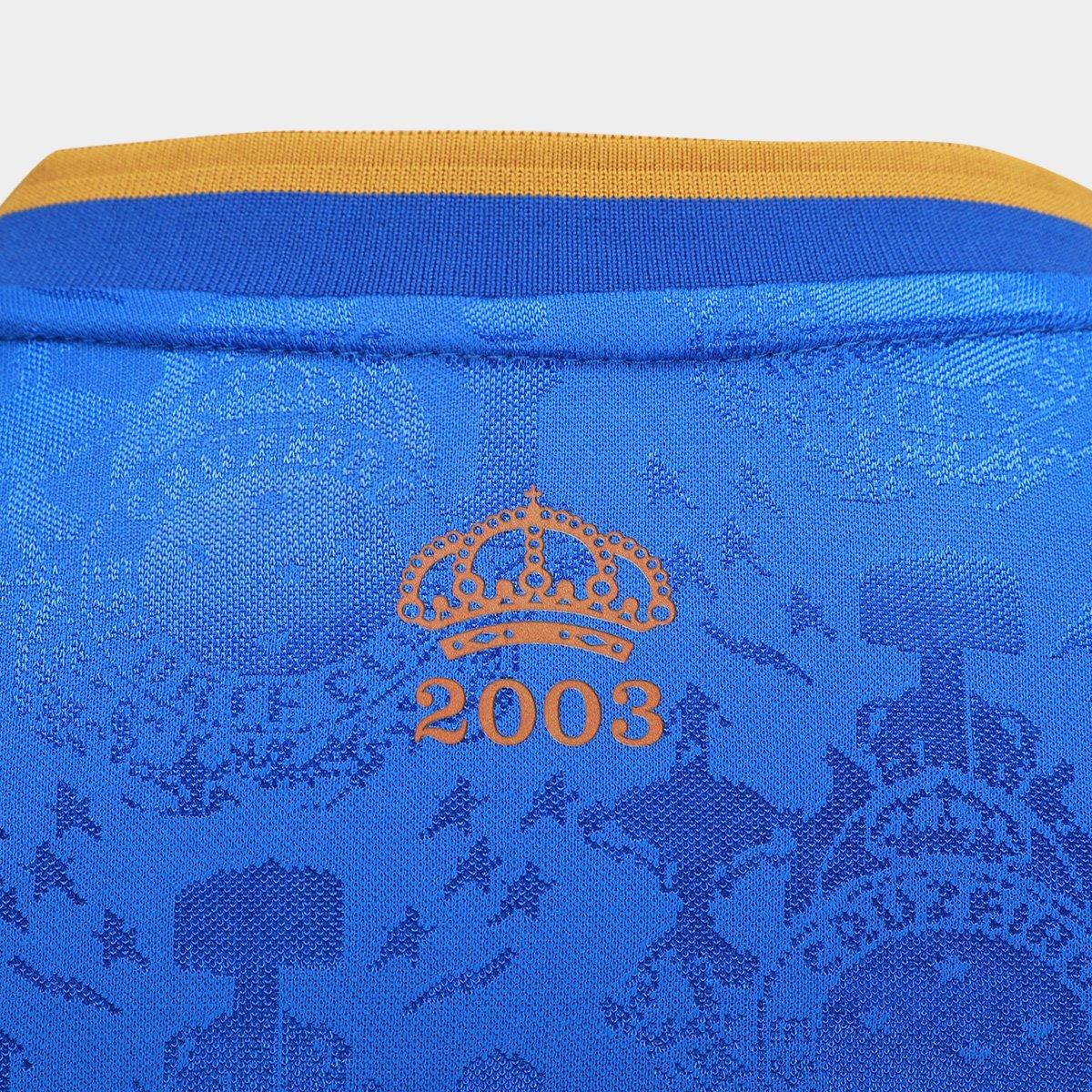 Camisa Cruzeiro RetrôMania 2003 Tríplice Coroa Masculina - 5