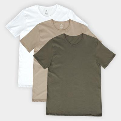 Kit Camisetas Hering Básicas Com 3 Peças Masculinas